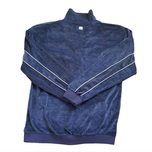 Ecko UnItd Mens Full Zip Long Sleeve Velour Track Jacket Size XL Blue Spell-out. - Picture 2 of 9